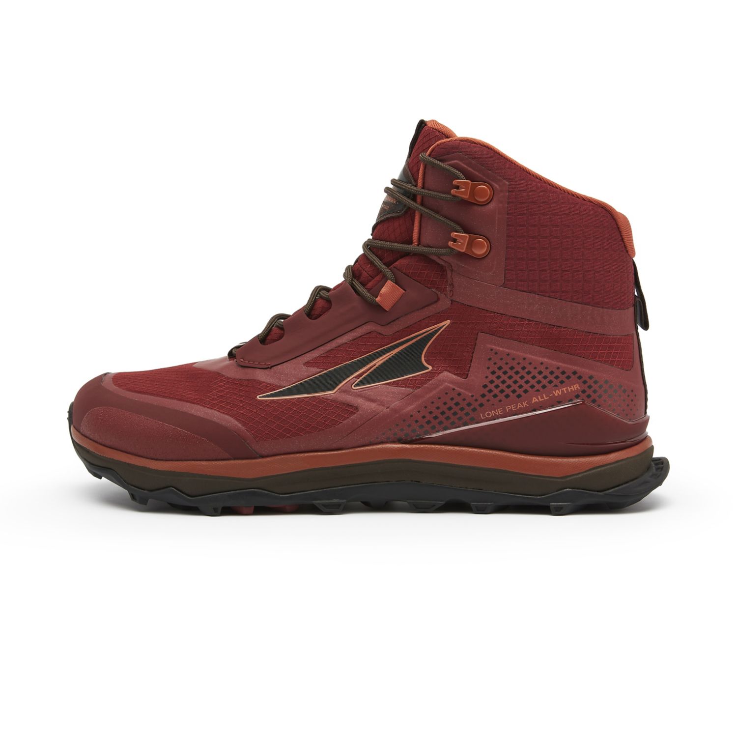 Botas Montaña Altra Lone Peak All-wthr Mid Hombre Burdeos | Costa Rica-61073929